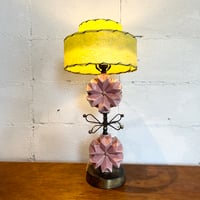 50s Atomic pink lamp