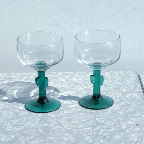 Mexican cactus glass set