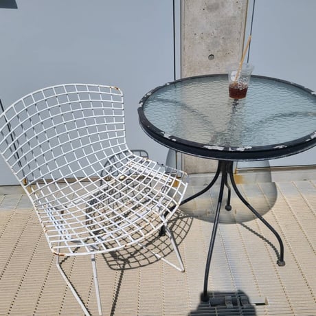 80s Glass table