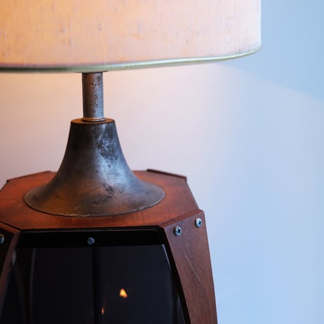 70s wood＆acrylic lamp