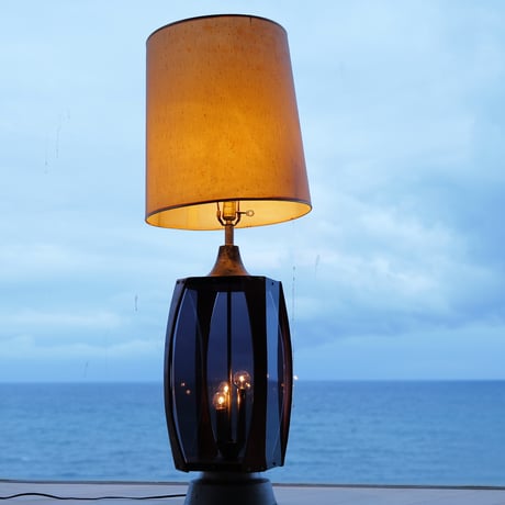 70s wood＆acrylic lamp