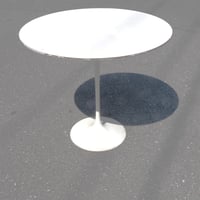 70s Knoll Tulip side table