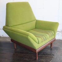 60s Thunderbird green sofa