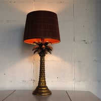 70s Hollywood regency lamp  Gold