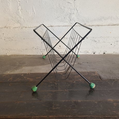 60s Wire magazine rack