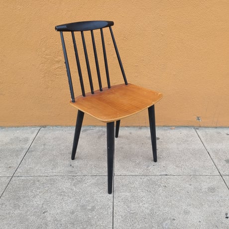 'J77' Stickback Chairs by Folke Palsson for FDB Mobler, Denmark.