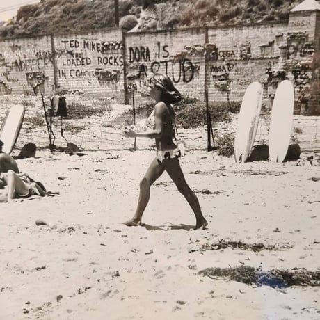 60s Photo Malibu, Surfrider Beach Wall, taken by LeRoy Grannis