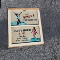 Window sign art SEA SHORE BAR
