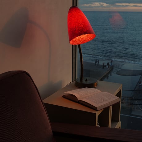 50sRed Fiber glass lamp  1