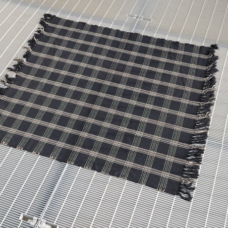 80s USA  Rug  Black checked