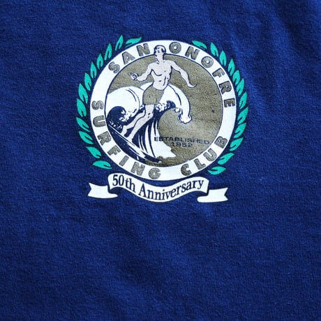 90s San Onofre Surfing Club T Shirt 50th Navy  XL