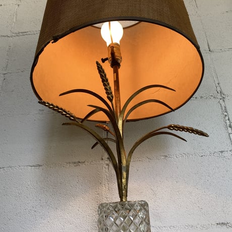 70s Hollywood Regency Metal base lamp