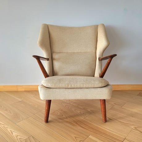 50s Kurt Olsen   Wingback Lounge Chair in Teak