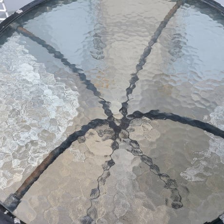 80s Glass table