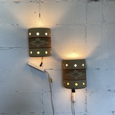 80s Navajo wall lamp