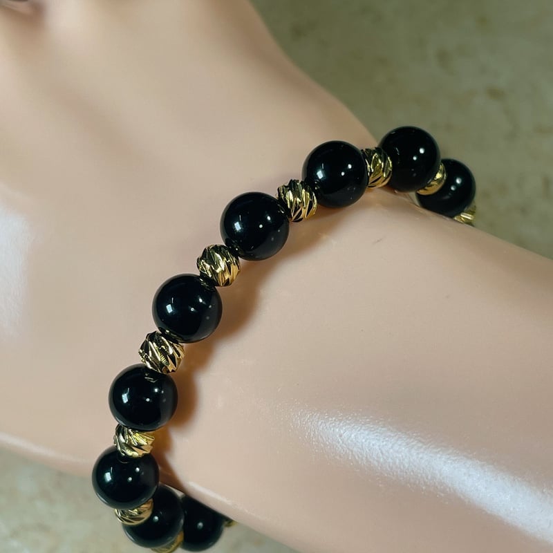 魔除けの王様⭐︎モリオンブレス 大玉20ミリ