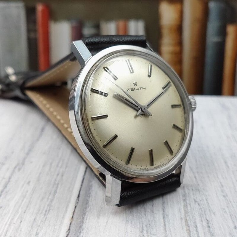 ゼニスCal.2542Cデイト腕時計シルバー手巻き1960年代メンズZENITH - 時計