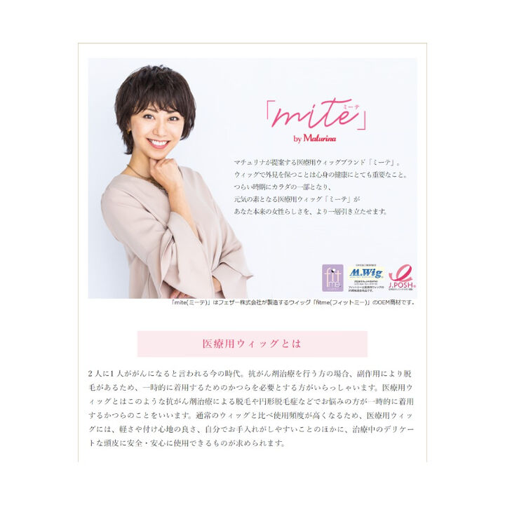 フェザー 医療用ウィッグ フィットミー 新古（中古のおまけ付き） 楽天