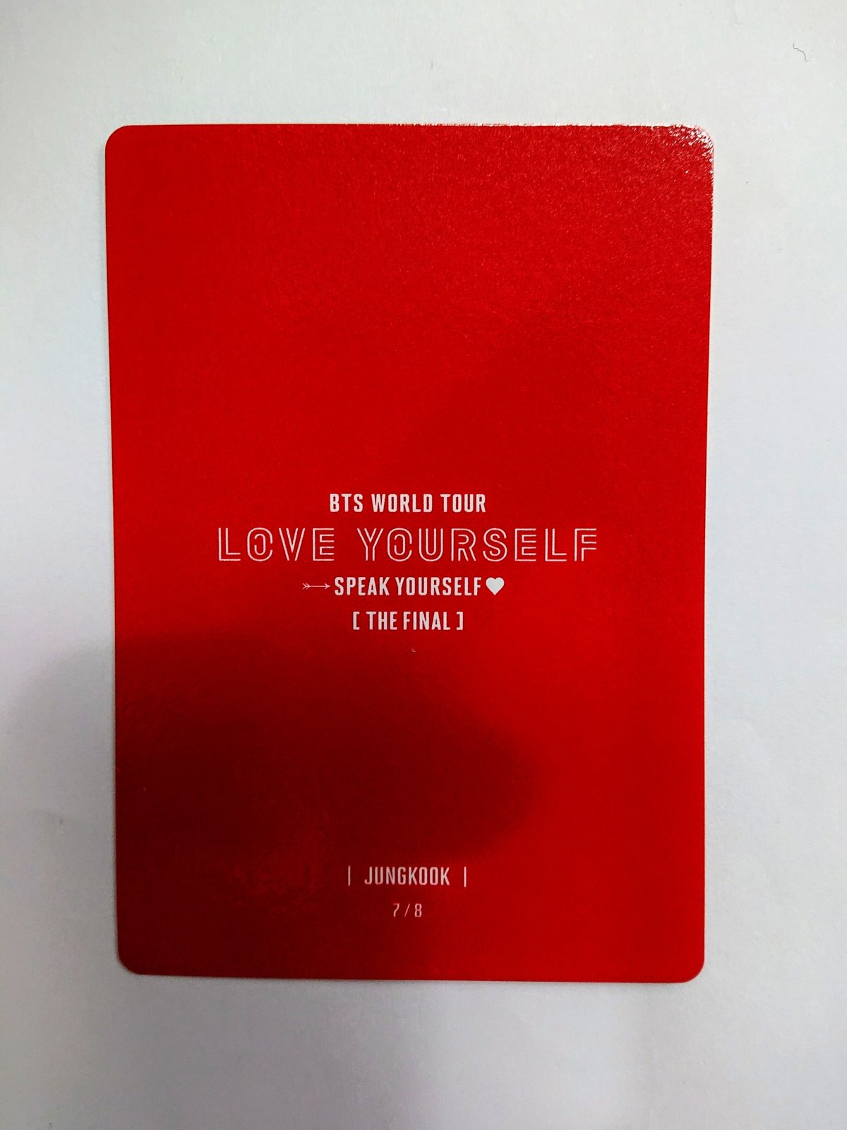 BTS WORLD TOUR 'LOVE YOURSELF: SPEAK YOURSELF'