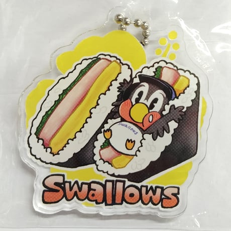 ヤクルトスワローズ アクリルキーホルダー つば九郎