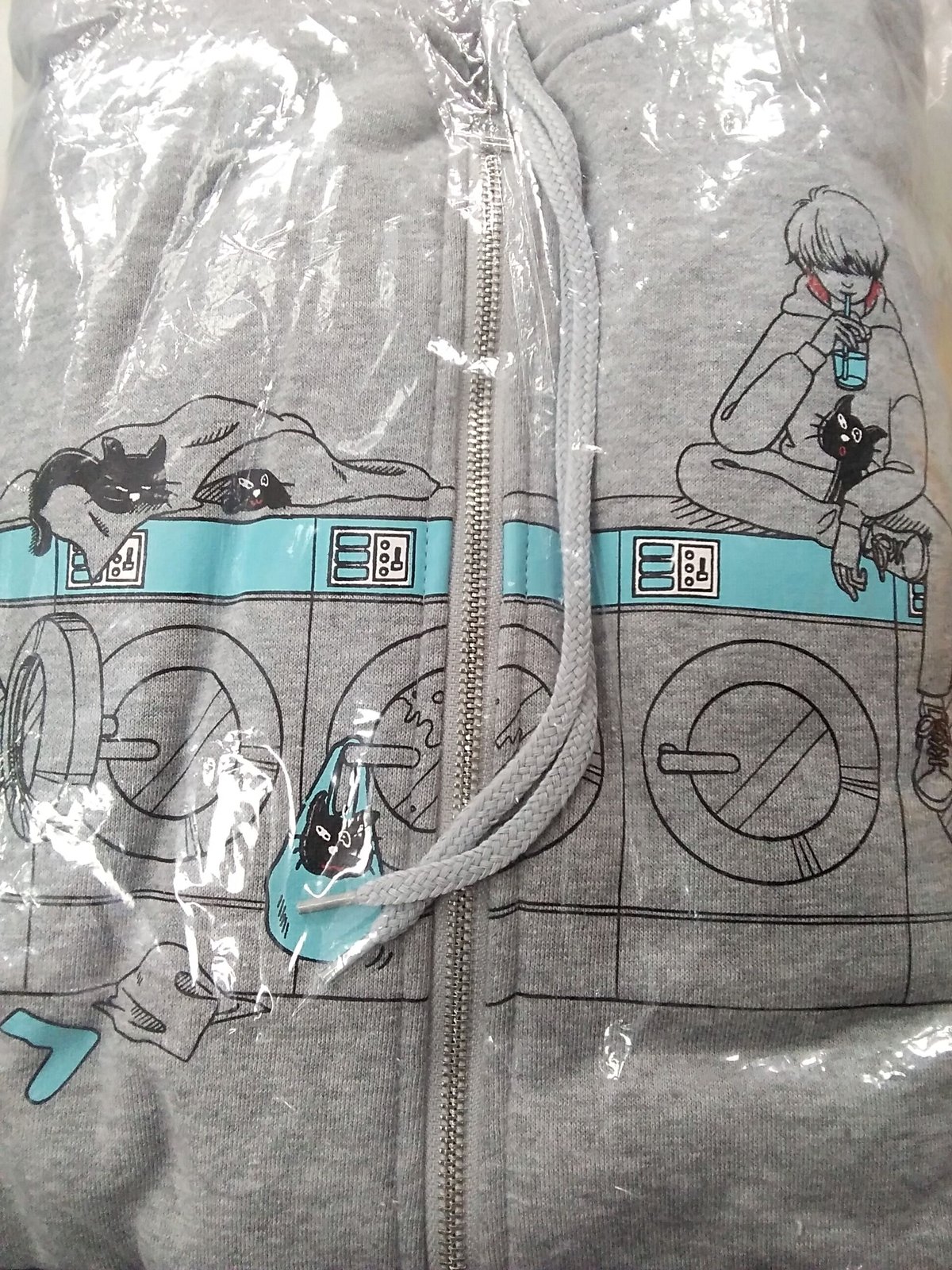 【新品】キヨとキヨ猫パーカー　メンズ Amazon.co.jp: LEVEL.5 キヨ猫 パーカー ジップアップ プル