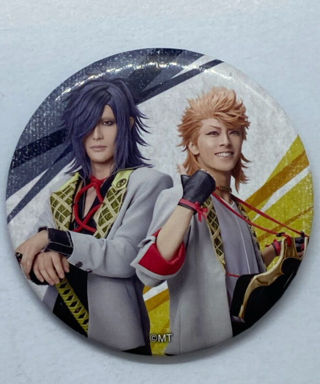ミュージカル刀剣乱舞 刀ミュ 大典太光世 東京心覚 ライブver. 缶バッジ 刀ミュ 東京心覚 大典太光世(雷太)＆ソハヤノツルキ(中尾暢樹) 戦闘ver