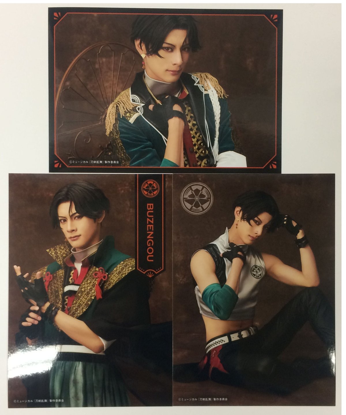 刀ミュ 静かの海のパライソ 豊前江 立花裕大 3枚組ブロマイド (2部衣装