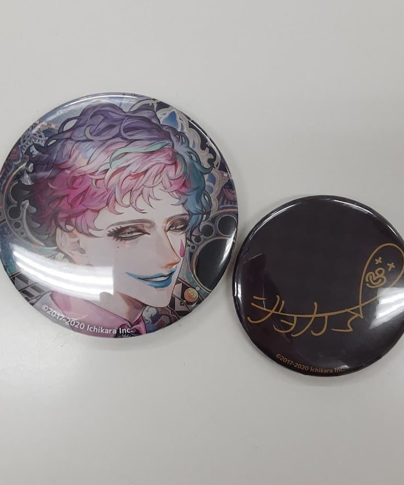 にじさんじ　ジョー・力一　誕生日グッズ 2020　缶バッジ　2種セット キズ有】にじさんじ ジョー・力一 誕生日グッズ＆ボイス(2020) 缶