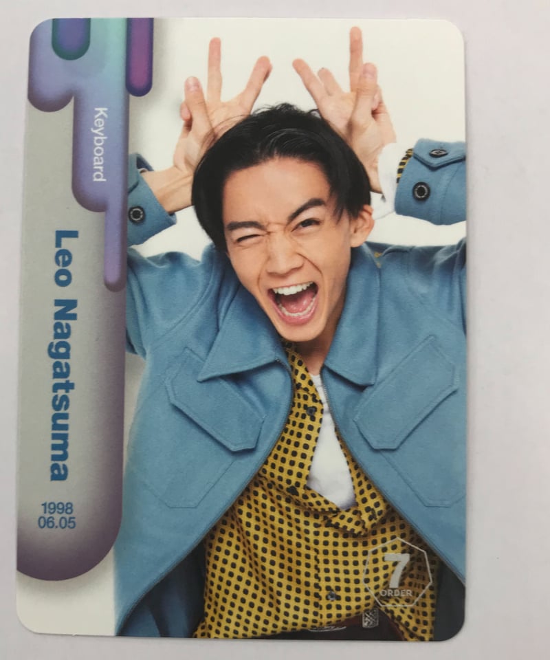 【送料込】7ORDER 長妻怜央 グッズ 送料込】7ORDER 長妻怜央 グッズ