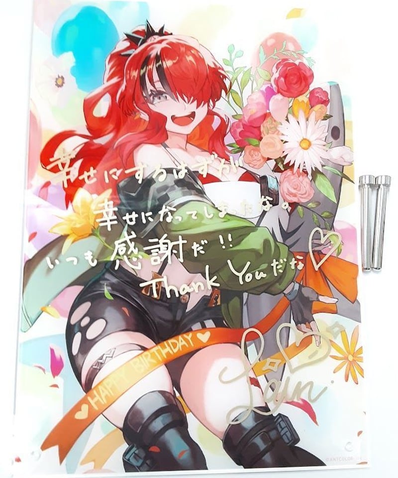 キズ有】にじさんじ レイン・パターソン 誕生日記念グッズ