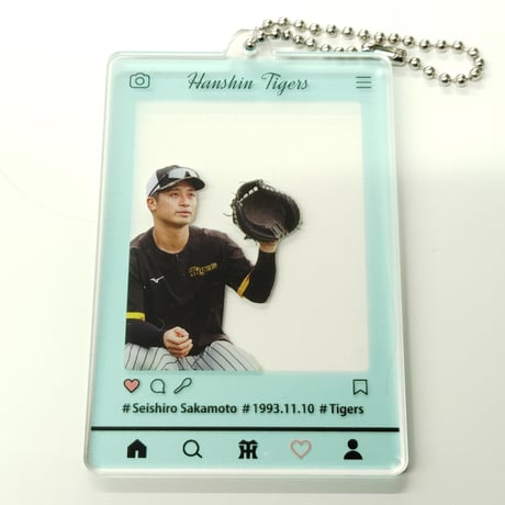 阪神タイガース アクリルキーホルダー 坂本誠志郎 選手