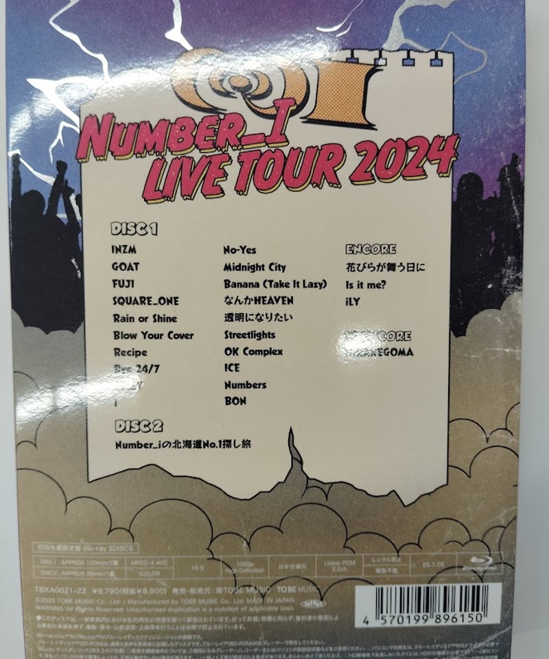 Number_i LIVE TOUR 2024 No.I Blu-ray 2枚& Amazon.co.jp: 「Number_i LIVE TOUR 2024 No.Ⅰ」通常盤 ＜Blu