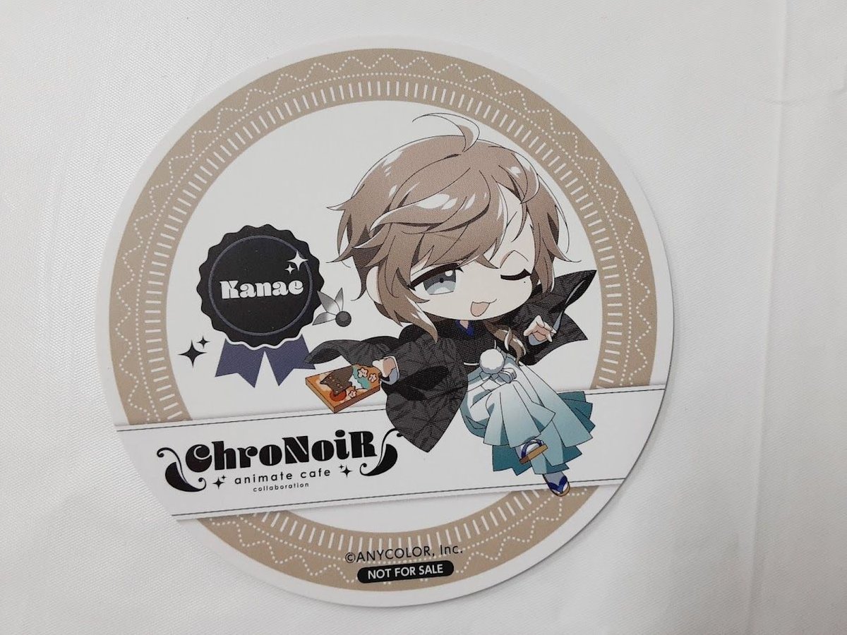 にじさんじ 叶 ChroNoiR アニメイトカフェ出張版 特典コースター