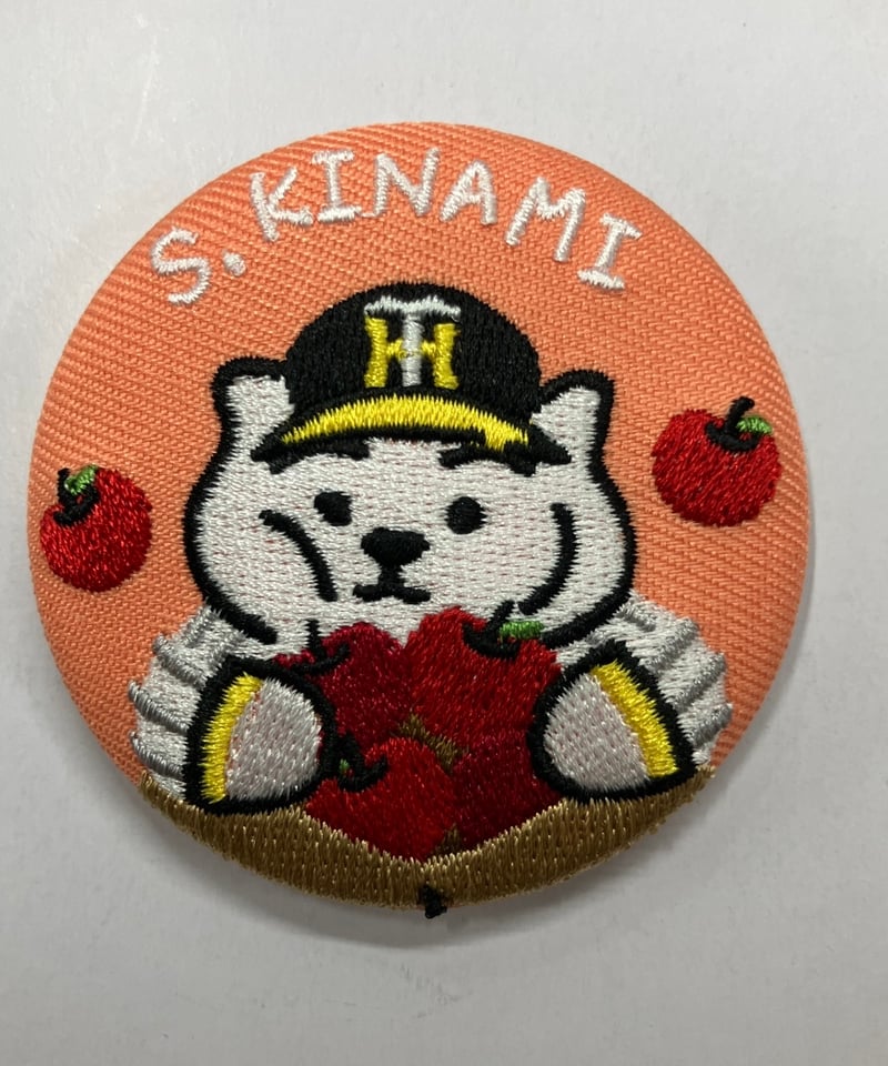 阪神タイガース シークレット 刺繍缶バッジ 木浪聖也 選手 | K