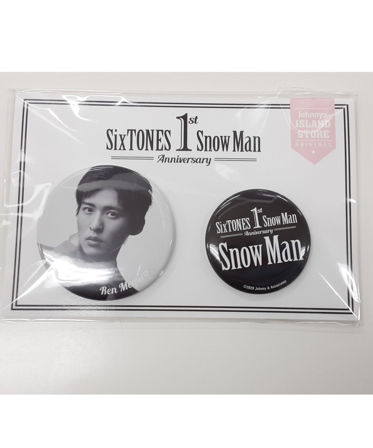 SixTONES  Man 1st Anniversary 目黒蓮 缶バ SixTONES Snow Man 1st Anniversary 目黒蓮 缶バ