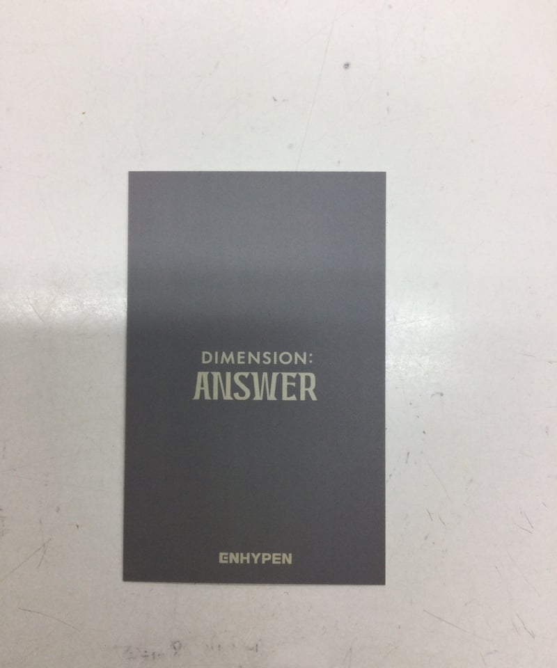 ENHYPEN 『DIMENSION : ANSWER』weverse ラキドロ ニキ | K...