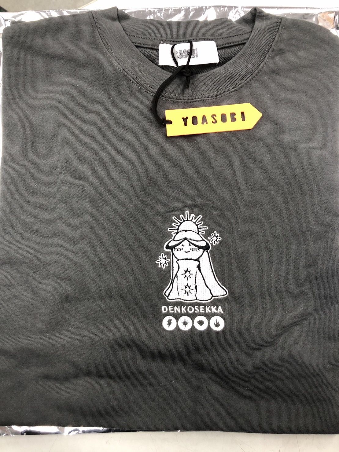 開封済】YOASOBI 裏電光石火 Tee(Tシャツ) LIGHT(光) ブラック Lサイズ