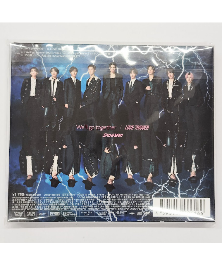 Snow Man CD 「We'll go together/LOVE TRIGGER」[DV