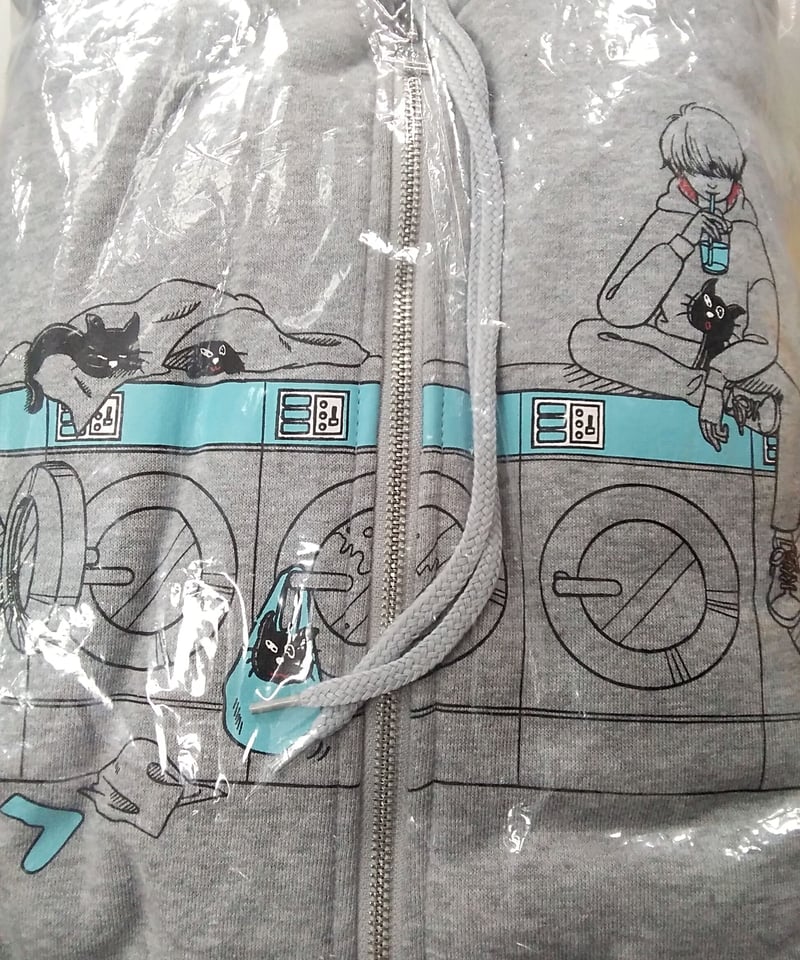 キヨ猫パーカー(ジップアップ) グレー レディース【未開封】 | K-BOOKS