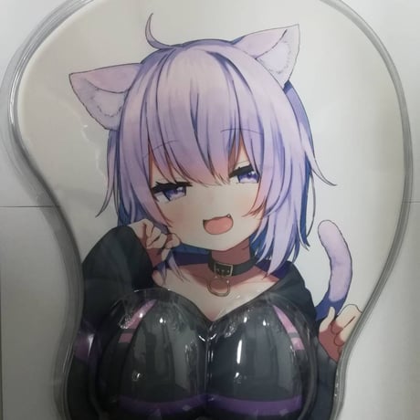 ホロライブ 猫又おかゆ 60万人記念 おっぱいマウスパッド　未使用 ホロライブ 猫又おかゆ おっぱいマウスパッド 60万人記念 ※中古 猫又