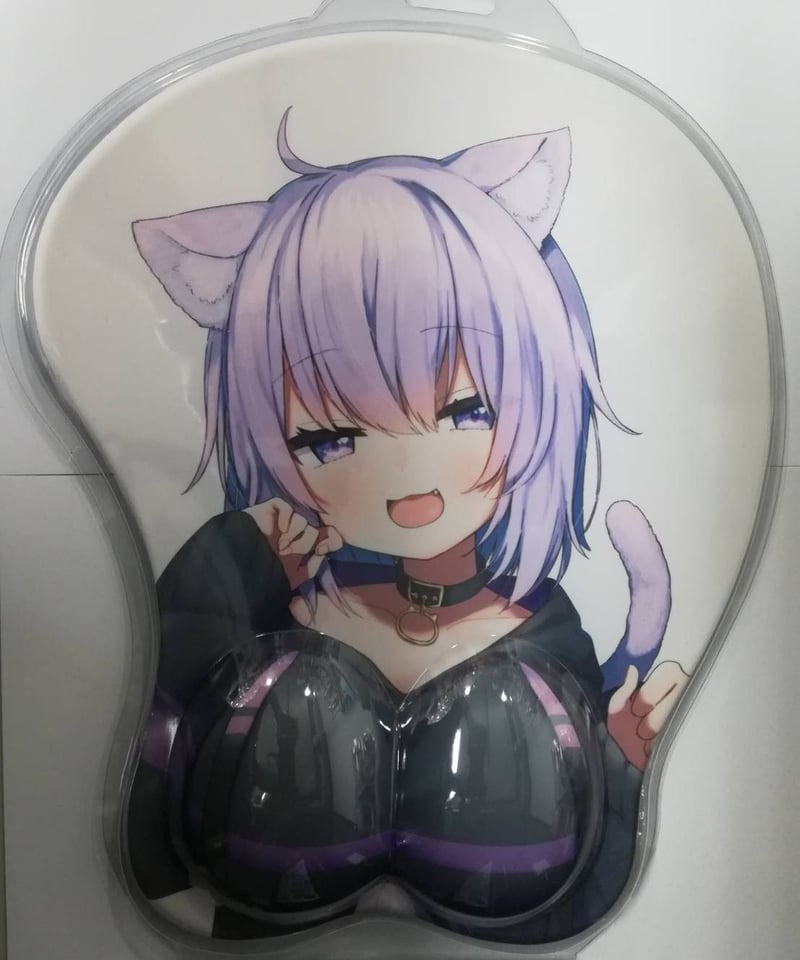 猫又おかゆ おっぱいマウスパッド ブランケット 直筆サイン 2020年発売