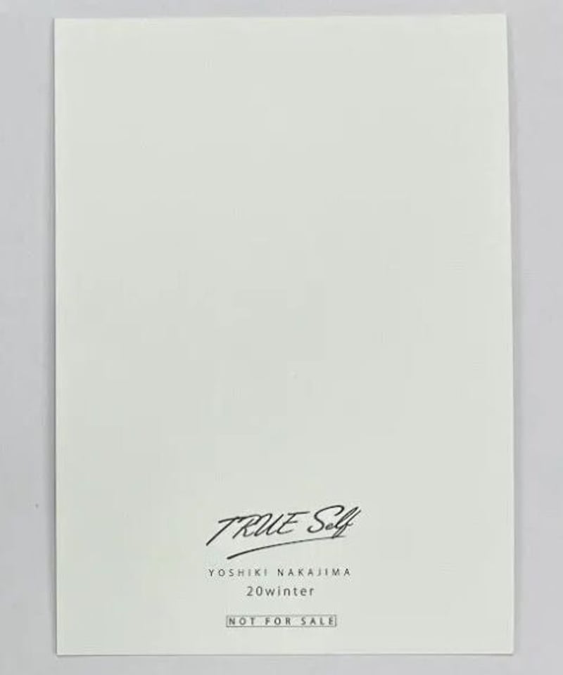 中島ヨシキ TRUE Self 20winter 特典カード ② | K-BOOKS K-P