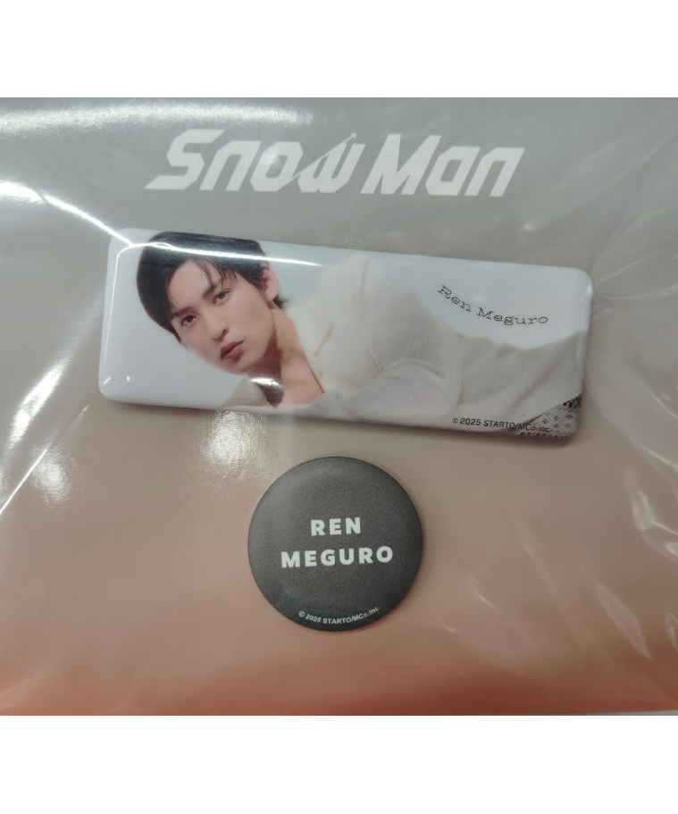 Snow Man Original Goods 2025 目黒蓮 缶バッジセット | K-BO