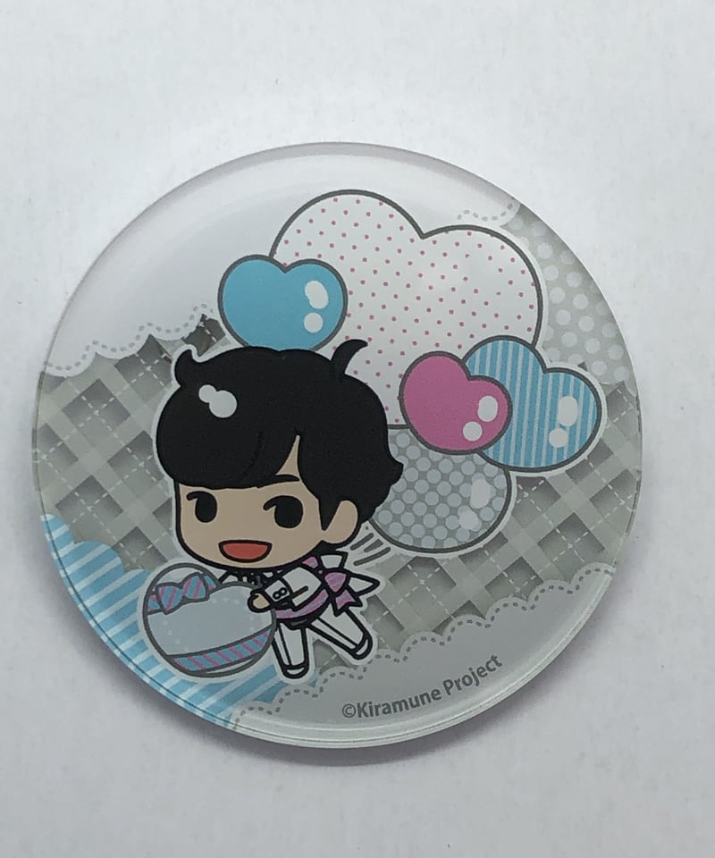 岡本信彦 「セガコラボカフェ Kiramune cafe 丸型アクリルカラーバッジ