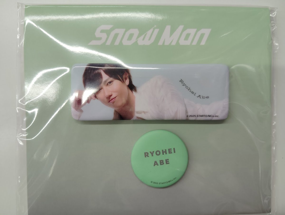 Snow Man Original Goods 2025 阿部亮平 缶バッジセット | K-B