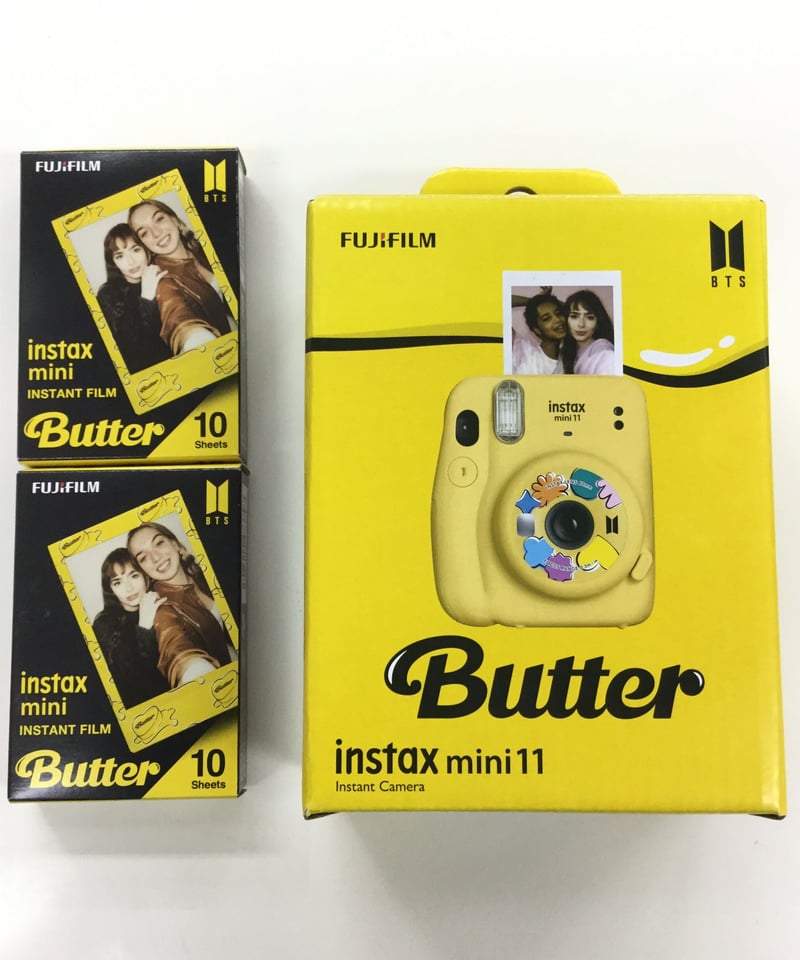 未使用品・フィルム未開封、外箱ヨゴレ有】BTS Butter instax mini 11 ...