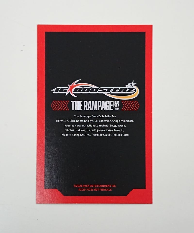 ランページ rampage 16BOOSTERZ クリアトレカ 川村壱馬 ランページ rampage 16BOOSTERZ クリアトレカ 川村壱馬 THE