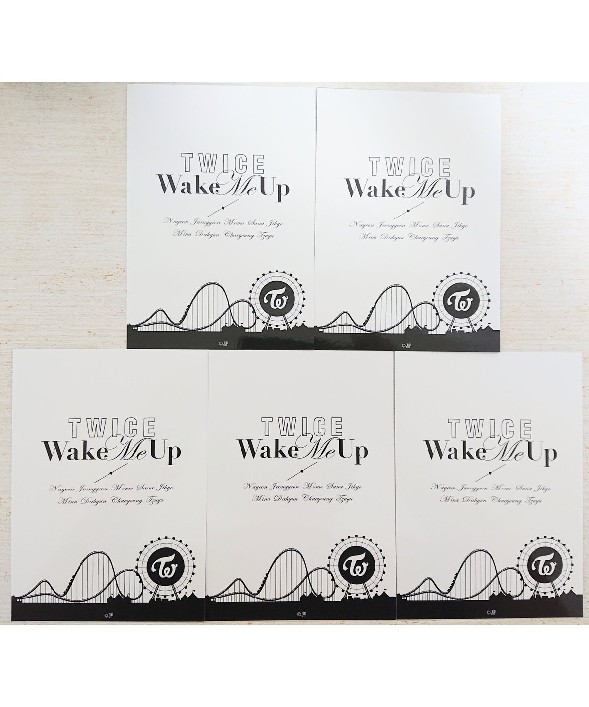 TWICE 「Wake Me Up」ランダムトレーディングカード 5枚セット ...