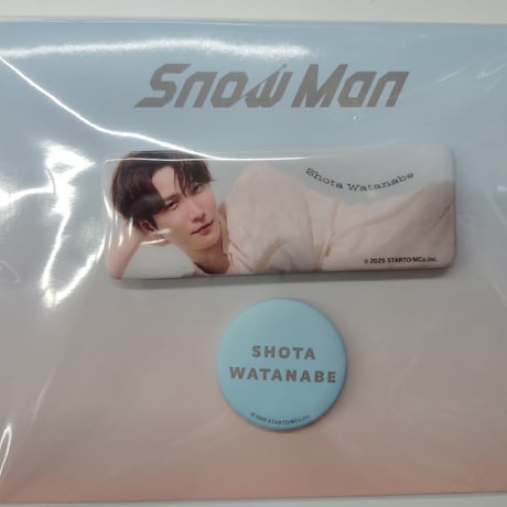 Snow Man Original Goods 2025　渡辺翔太　缶バッジセット