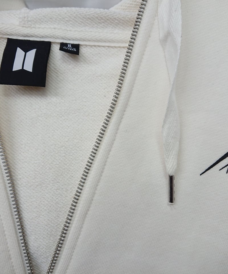 BTS ARMYST ZIP-UP HOODY WHITE ジョングク サイズ XL | K-